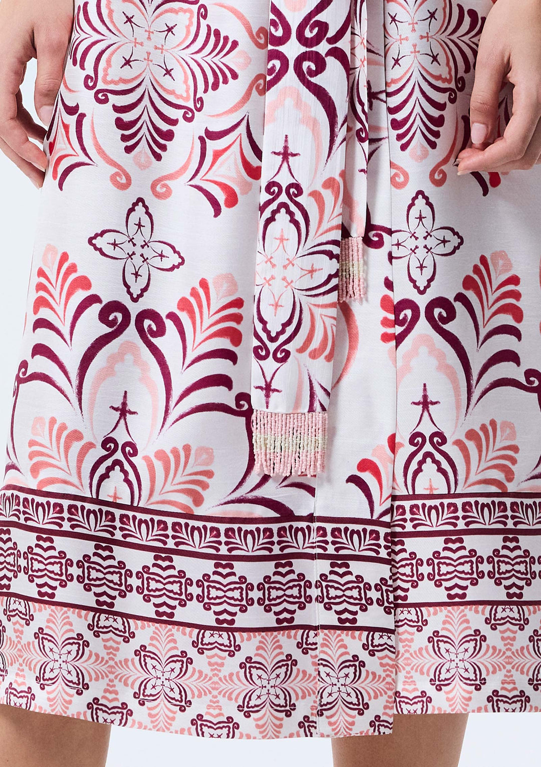 Bergamot Uzun Kimono - Bordo