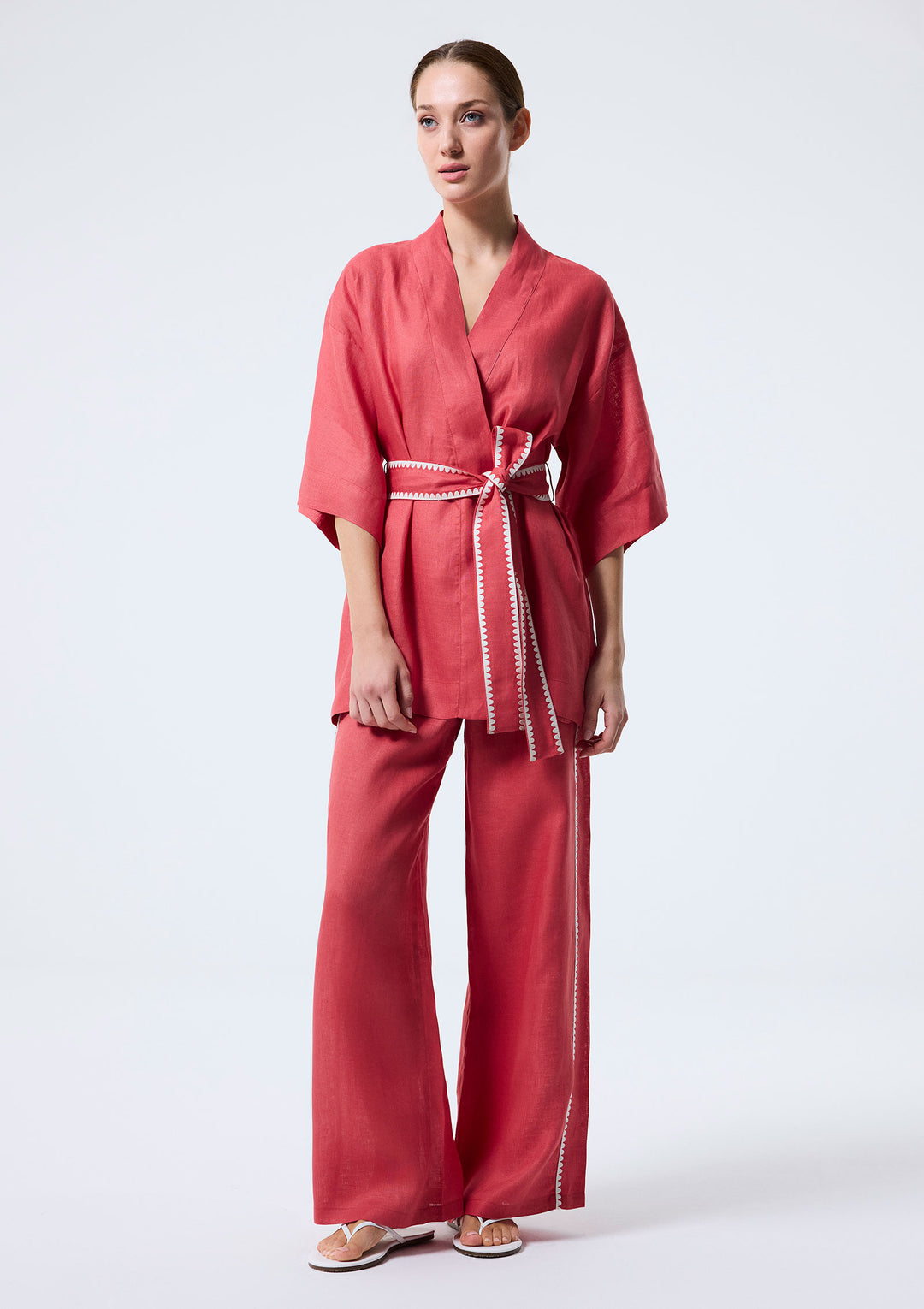 Marigold Kimono - Pembe