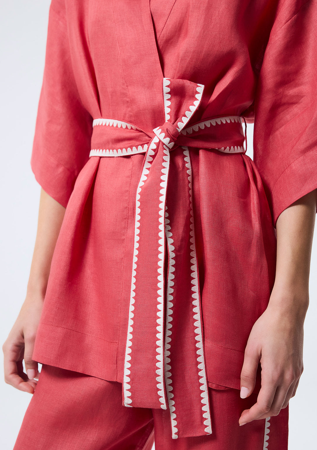 Marigold Kimono - Pembe