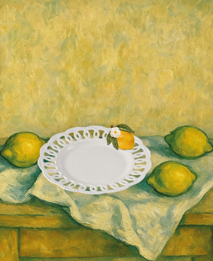 Seferî Storyteller Plate Charm - Lemon - Set of 4