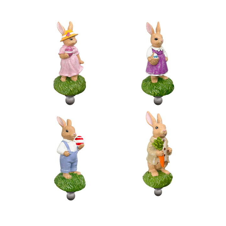 Seferî Storyteller Tabak Süsü - Bunny Family - 4'lü Set