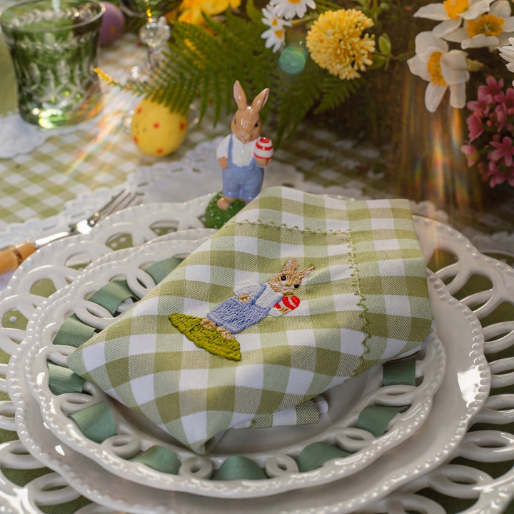 Seferî Storyteller Tabak Süsü - Bunny Family - 4'lü Set