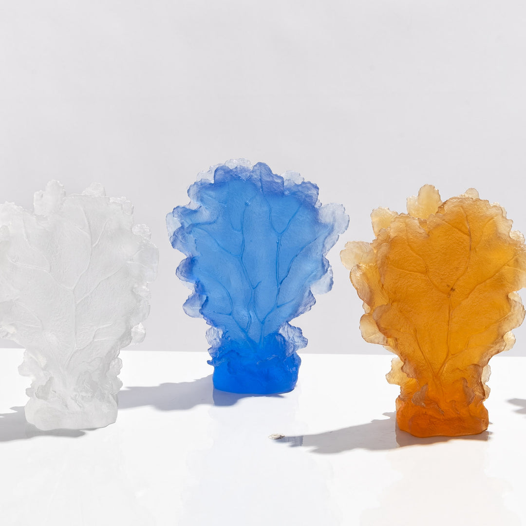 Coral Glass Sculpture – Blue