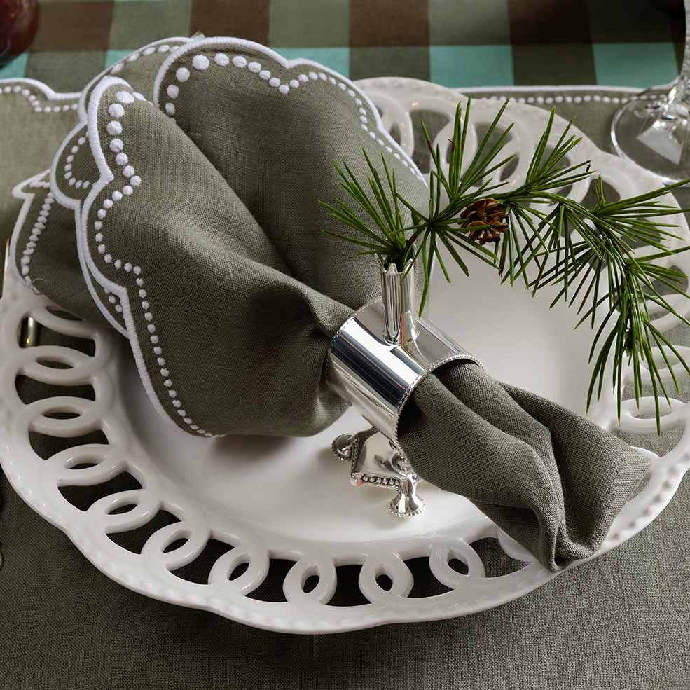 Seferî Fleur Peçete Halkası - 2'li Set