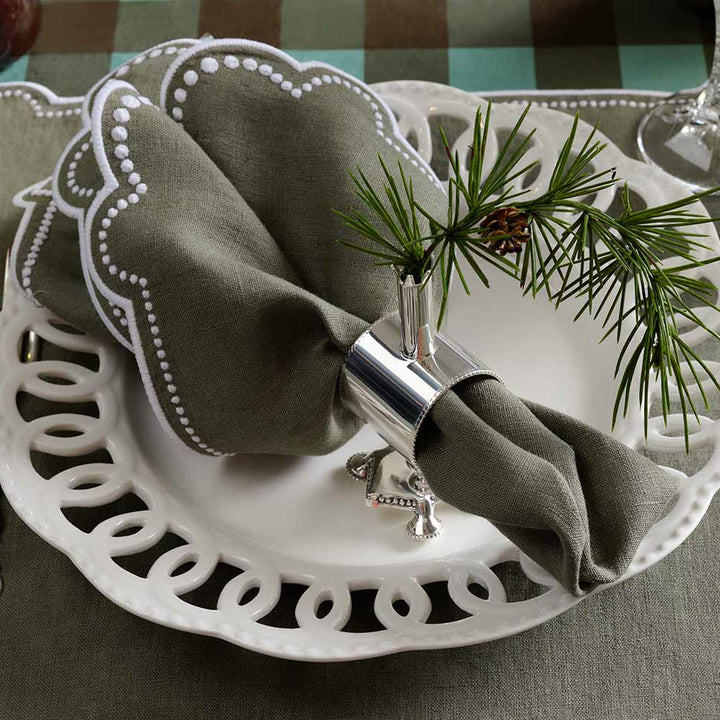 Seferî Fleur Peçete Halkası - 2'li Set