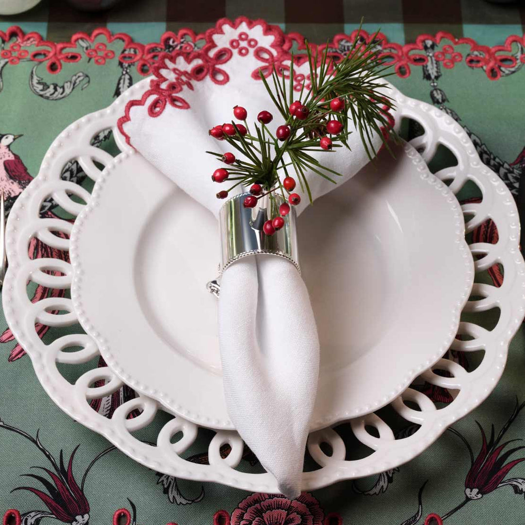 Seferî Fleur Peçete Halkası - 2'li Set