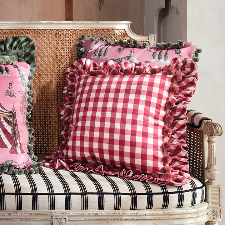 Seferî Crossroads Dekoratif Yastık - Pembe