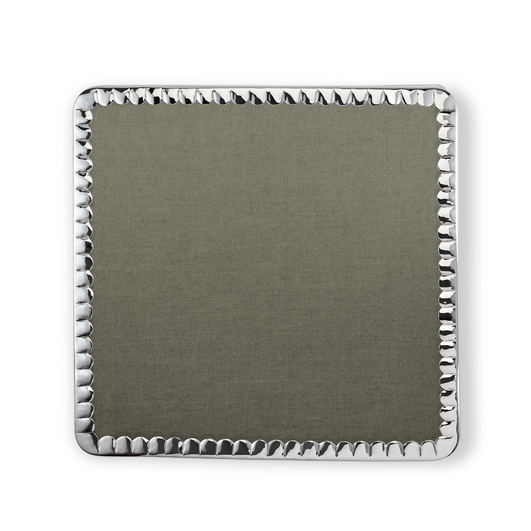 Seferî Gümüş Kaplama Amerikan Servis Çerçevesi - Pleksi Panel ile