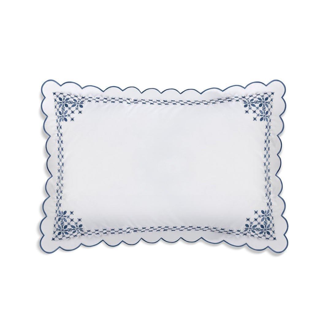 Seferî Flower Garden Standard Sham - Blue