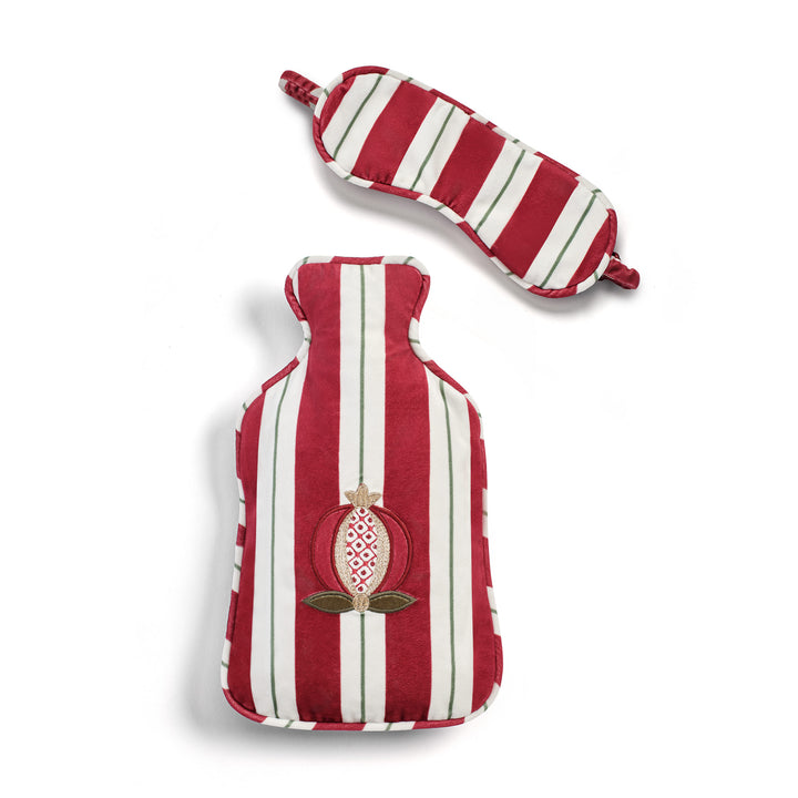 Seferî Ottoman Stripe Dream Set Sıcak Su Torbası & Uyku Maskesi