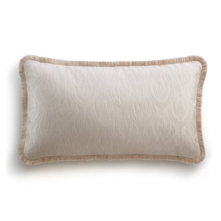 Lumina Jacquard Decorative Cushion Cover - Cream