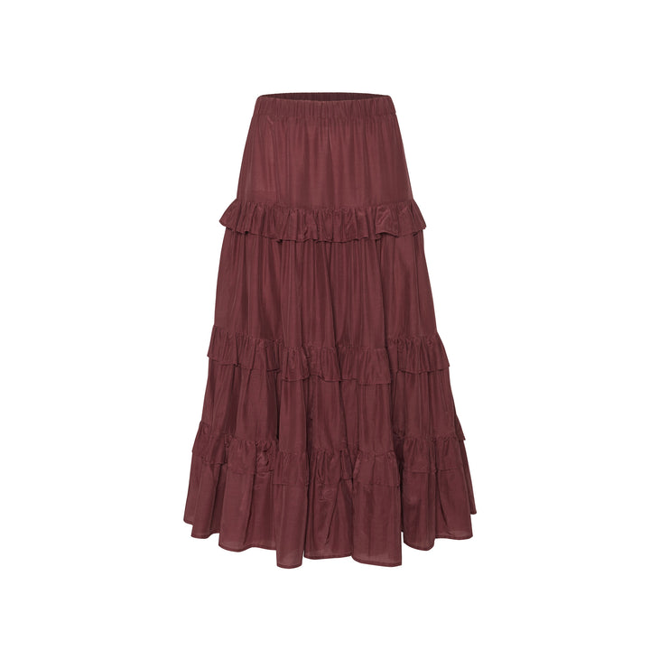Azalea Etek - Bordo