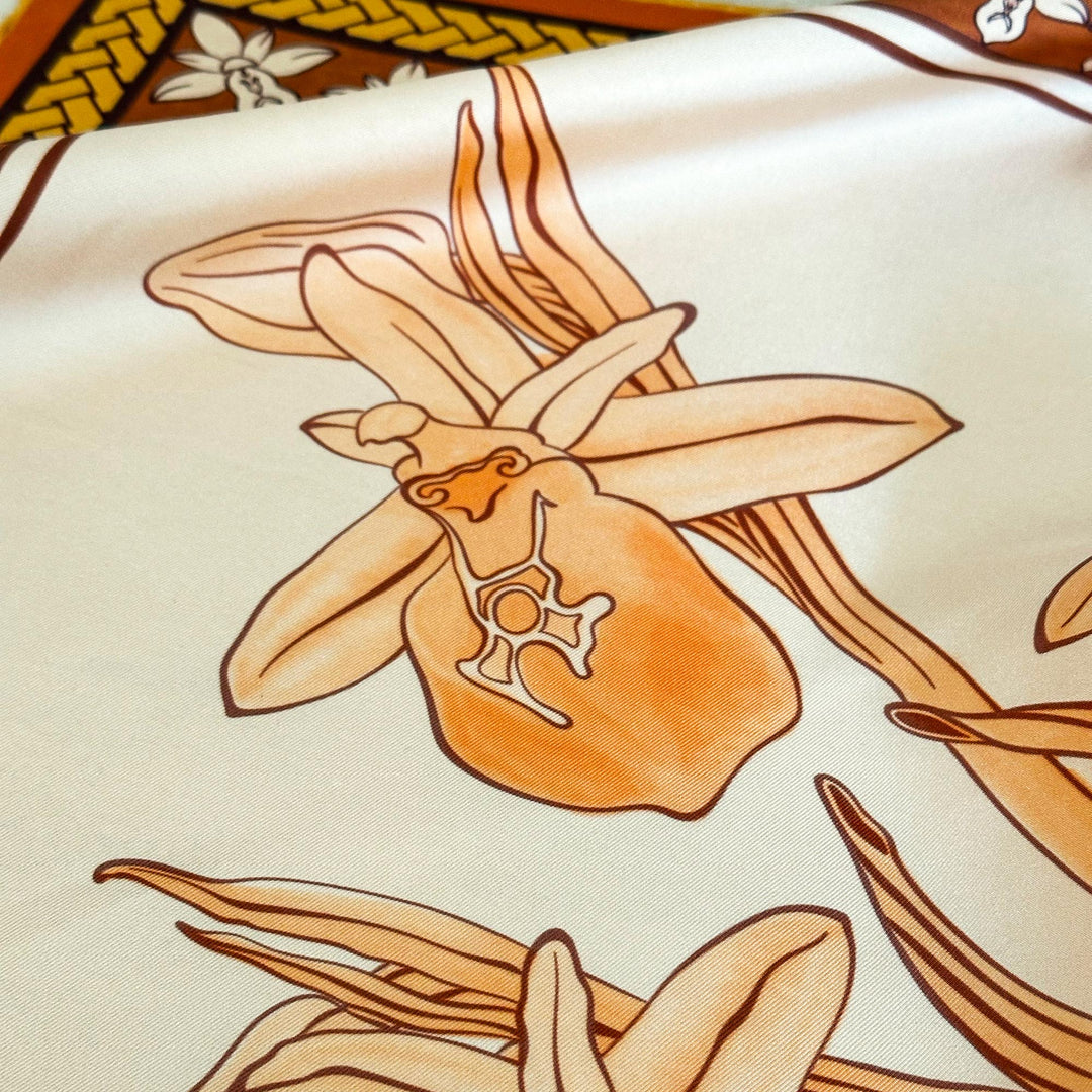 Ophrys Lycia Scarf - Orange/Terracotta
