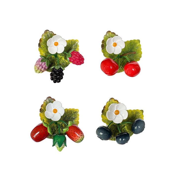 Seferî Storyteller Tabak Süsü - Berries - 4'lü Set