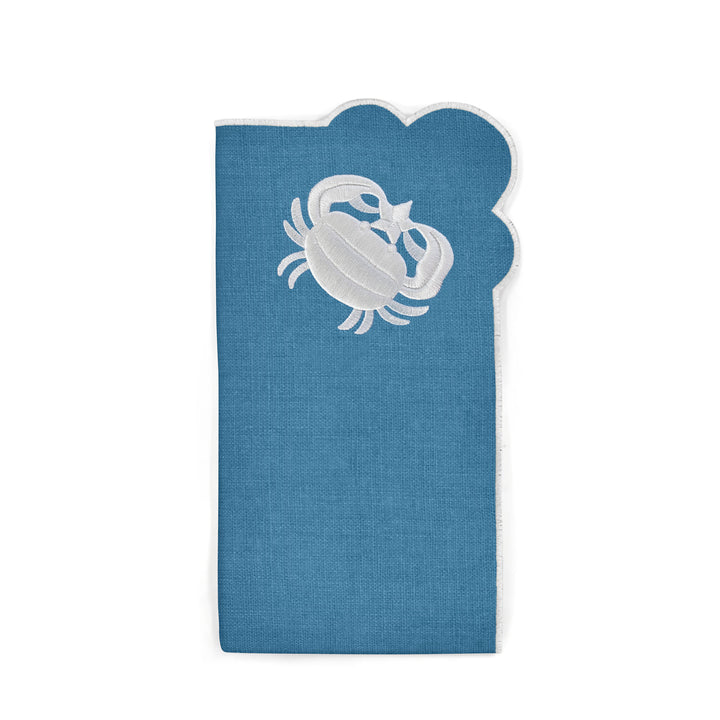 Seferî Nakışlı Peçete - Under the Sea - Mavi - 4’lü Set