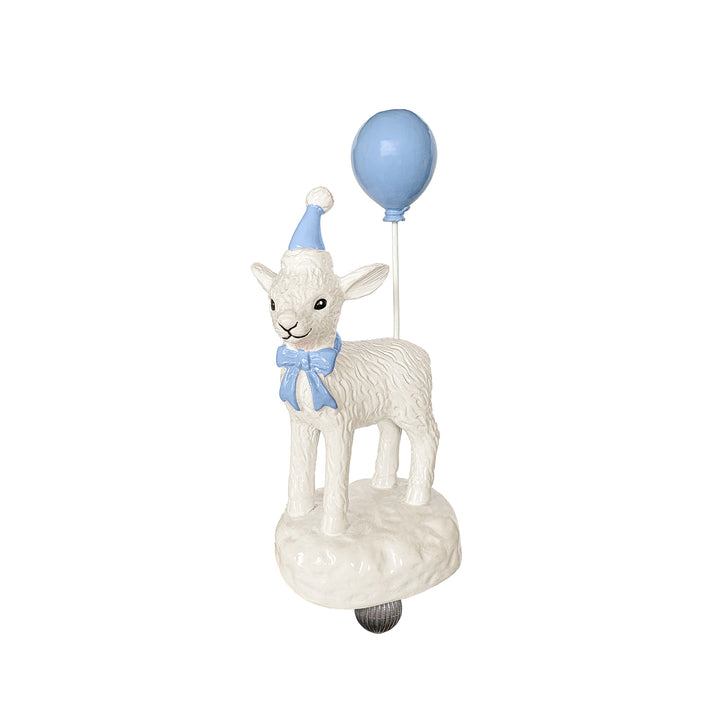 Seferî Storyteller Tabak Süsü - Joyful Lambs - Mavi Balon - 4'lü Set