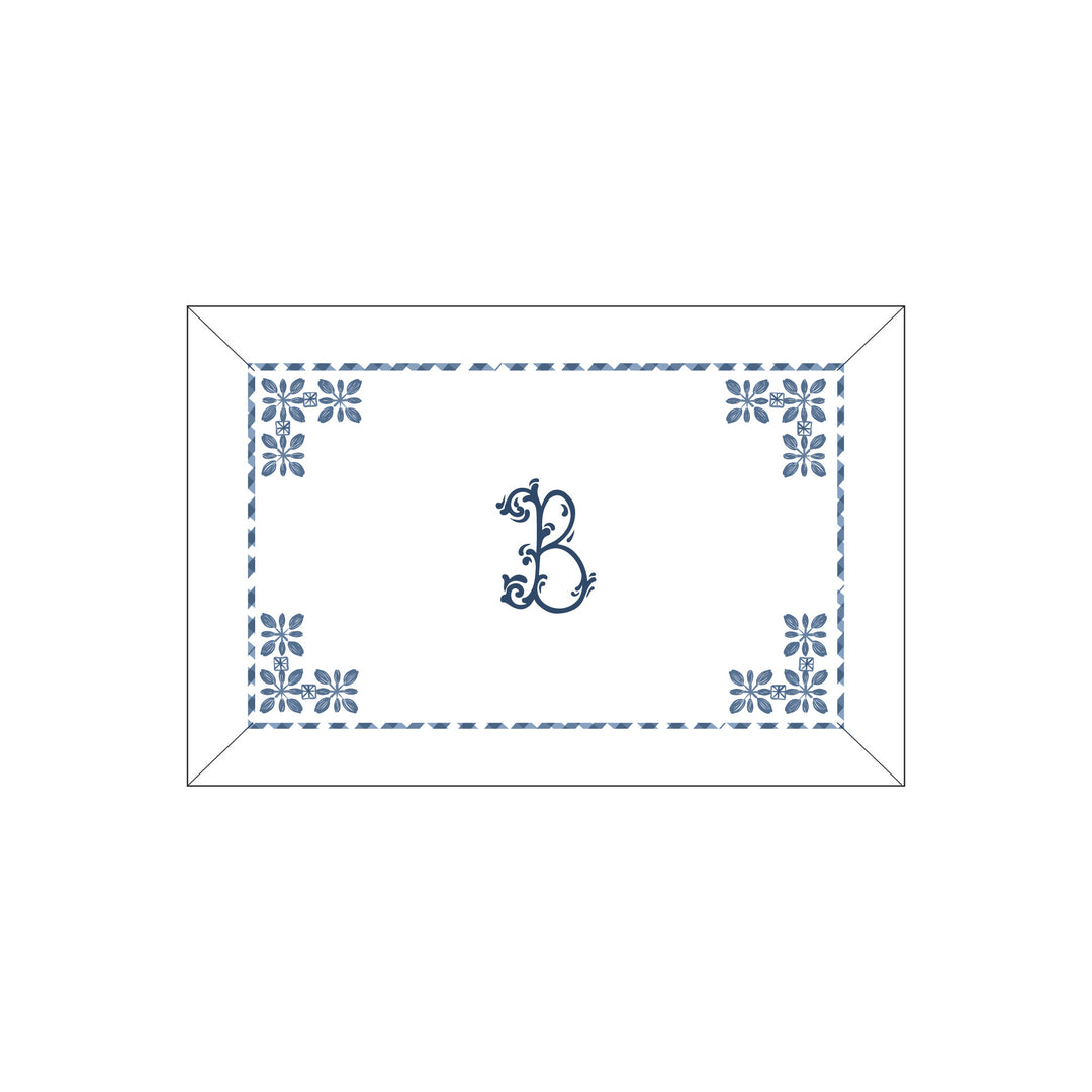 Seferî Flower Garden Boudoir Sham - Blue