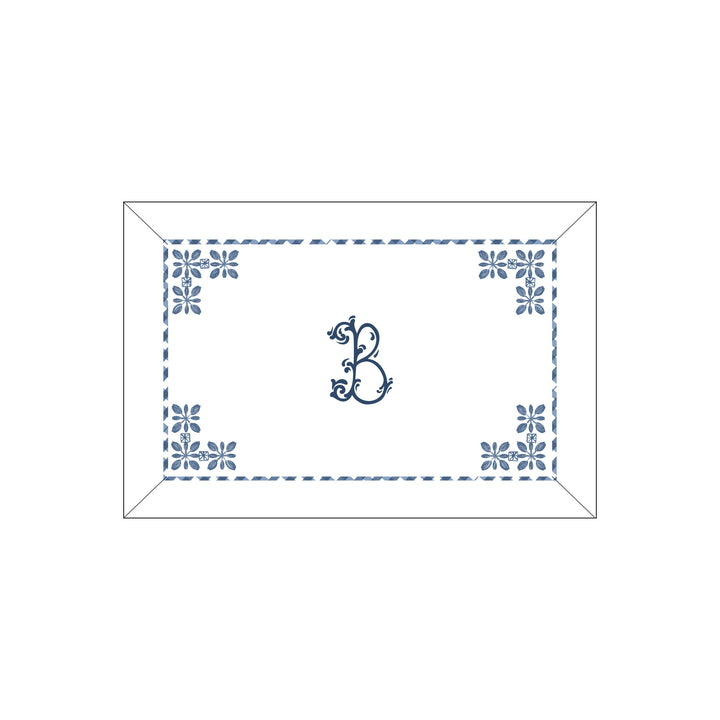 Seferî Flower Garden Boudoir Sham - Blue