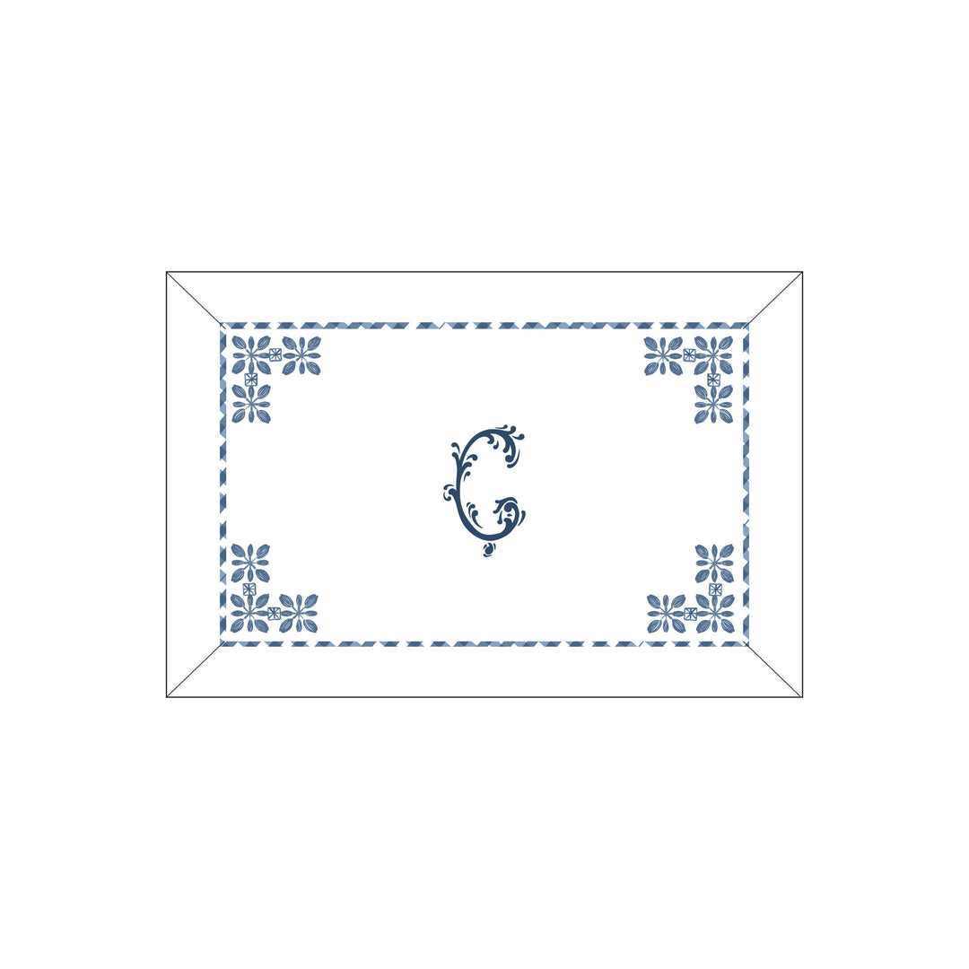 Seferî Flower Garden Boudoir Sham - Blue