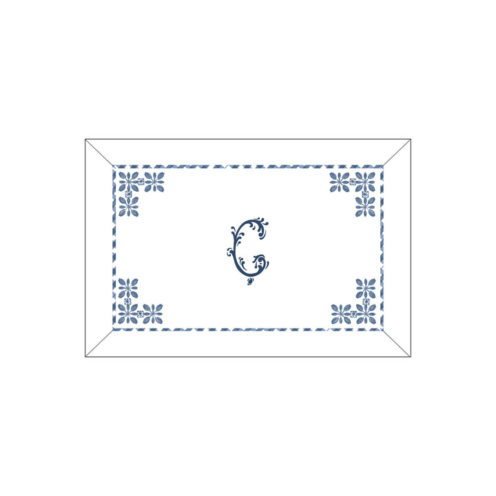 Seferî Flower Garden Boudoir Sham - Blue