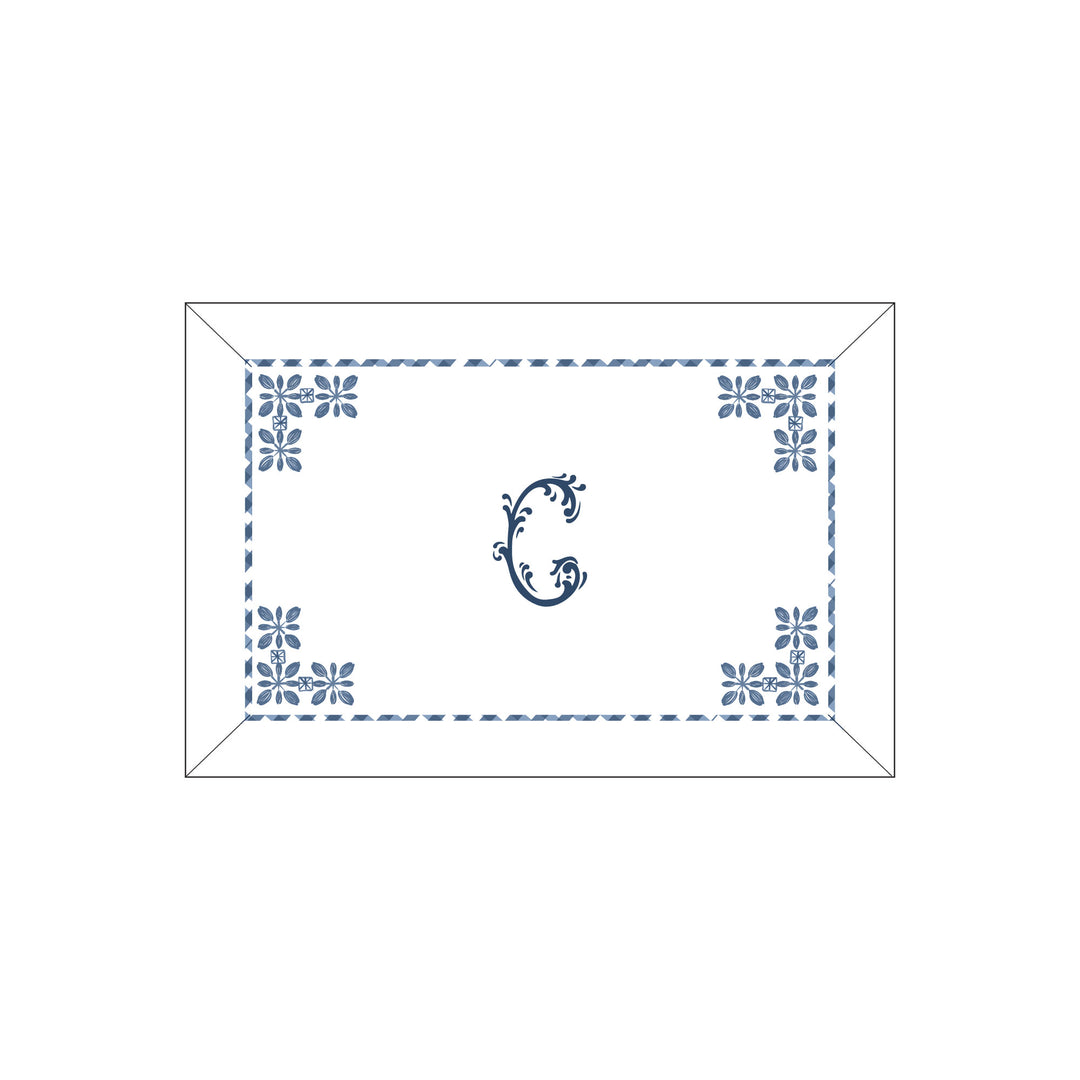 Seferî Flower Garden Boudoir Sham - Blue