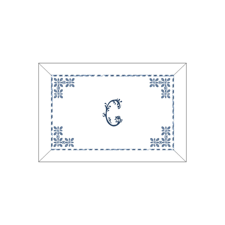 Seferî Flower Garden Boudoir Sham - Blue