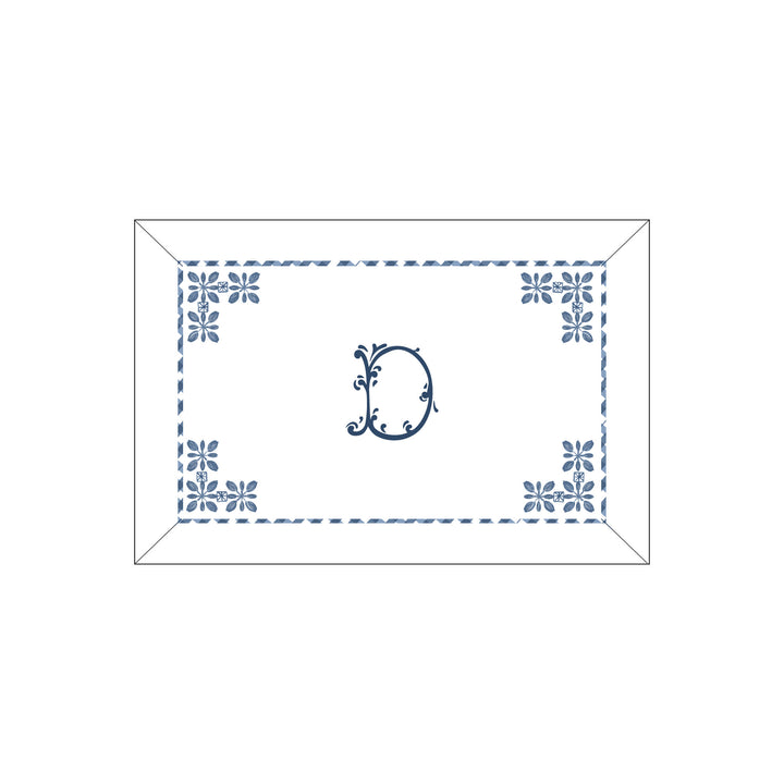 Seferî Flower Garden Boudoir Sham - Blue