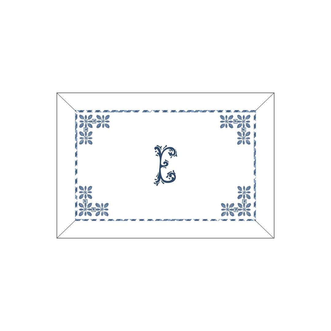 Seferî Flower Garden Boudoir Sham - Blue