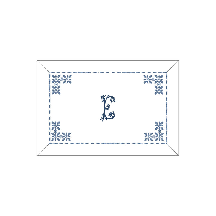 Seferî Flower Garden Boudoir Sham - Blue
