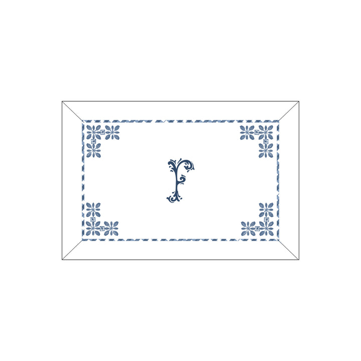 Seferî Flower Garden Boudoir Sham - Blue