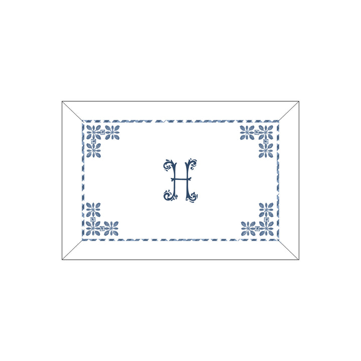 Seferî Flower Garden Boudoir Sham - Blue
