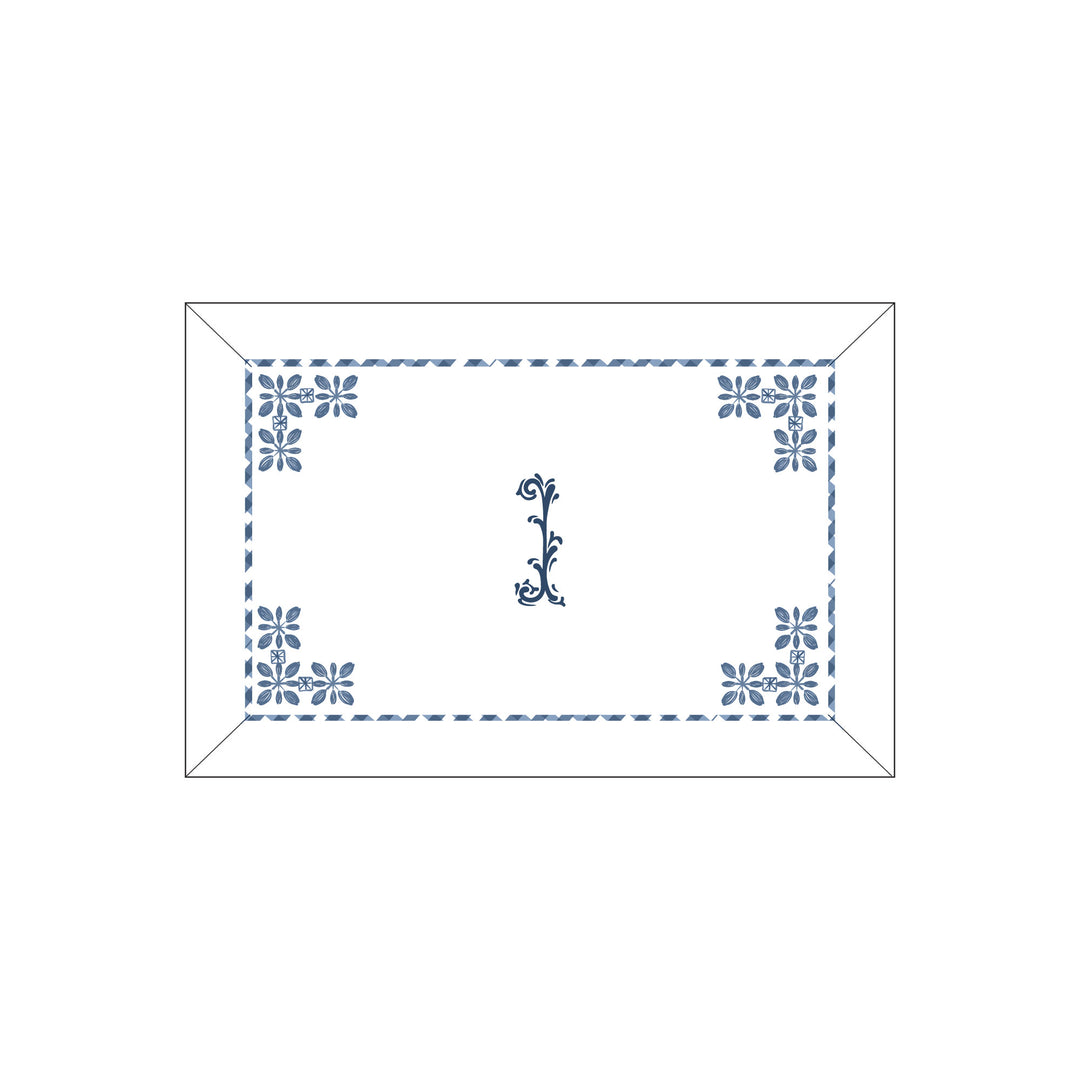 Seferî Flower Garden Boudoir Sham - Blue