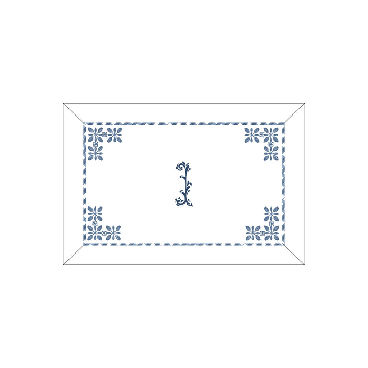 Seferî Flower Garden Boudoir Sham - Blue