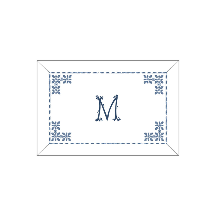 Seferî Flower Garden Boudoir Sham - Blue