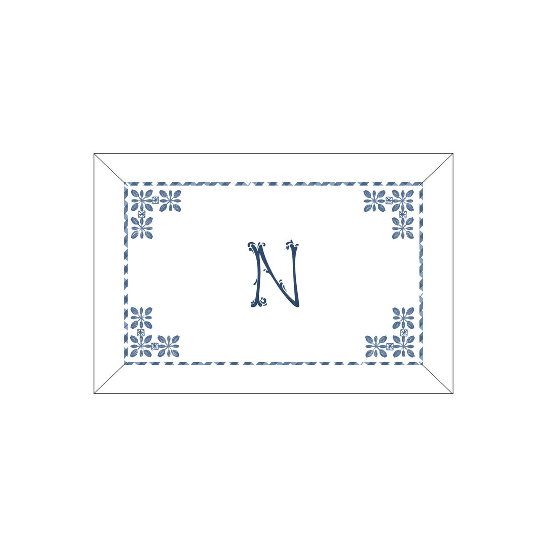 Seferî Flower Garden Boudoir Sham - Blue