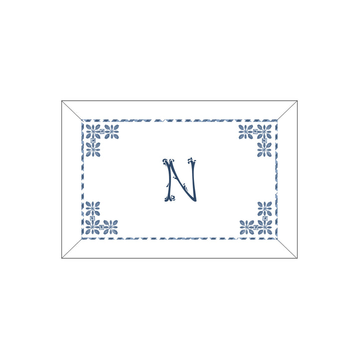 Seferî Flower Garden Boudoir Sham - Blue