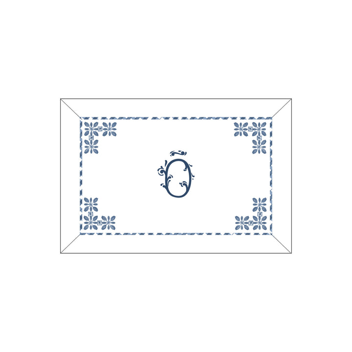 Seferî Flower Garden Boudoir Sham - Blue