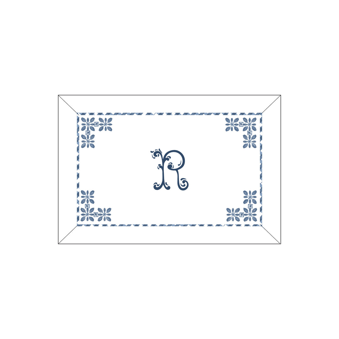 Seferî Flower Garden Boudoir Sham - Blue