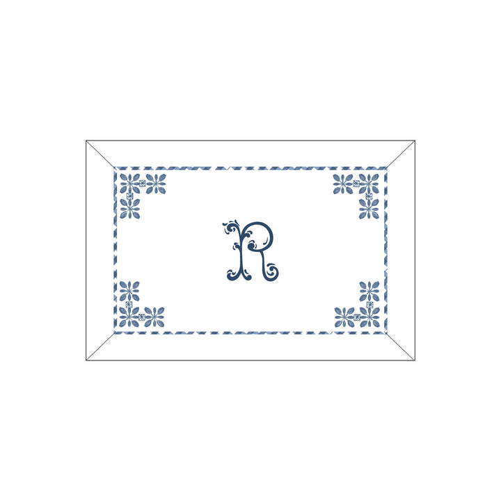 Seferî Flower Garden Boudoir Sham - Blue