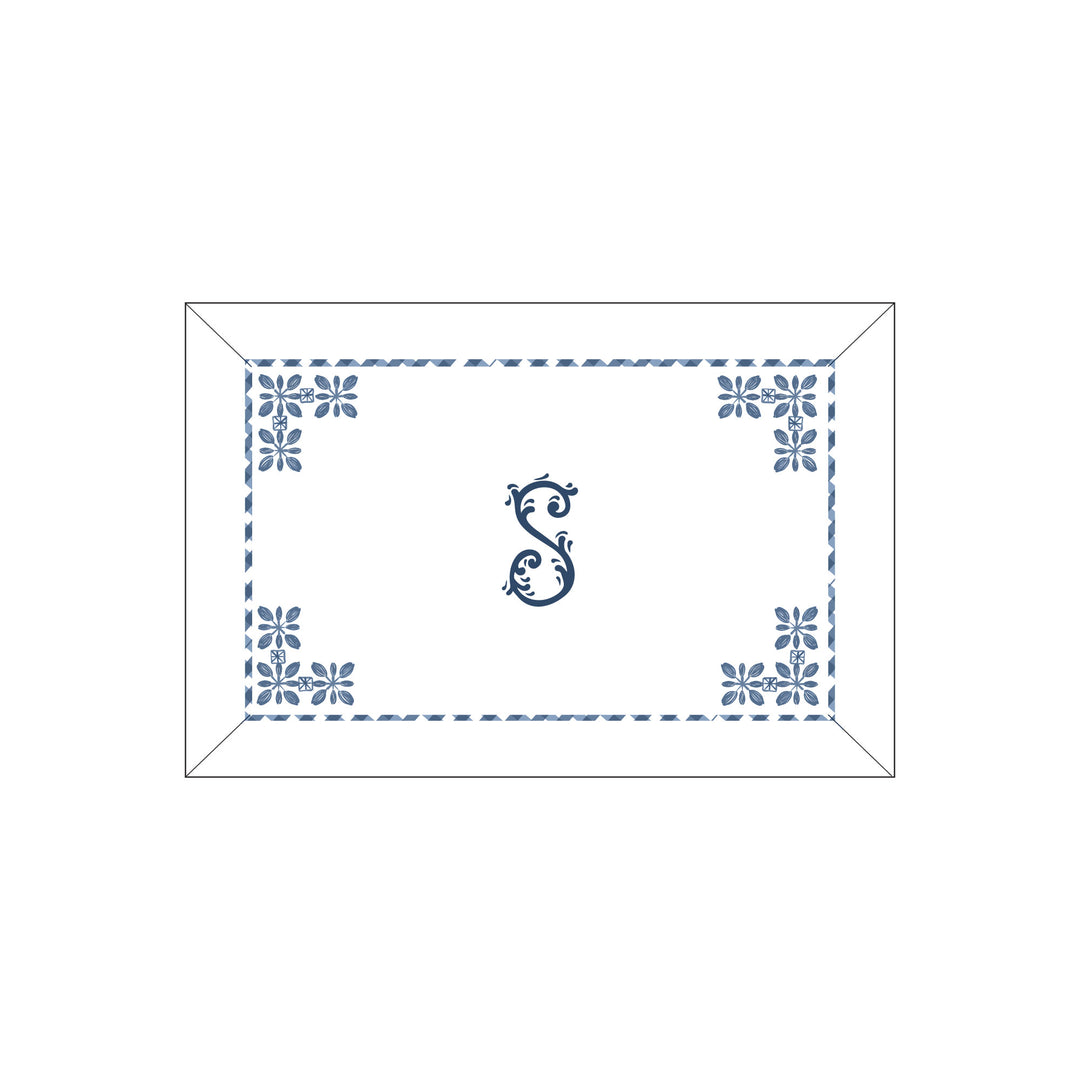 Seferî Flower Garden Boudoir Sham - Blue
