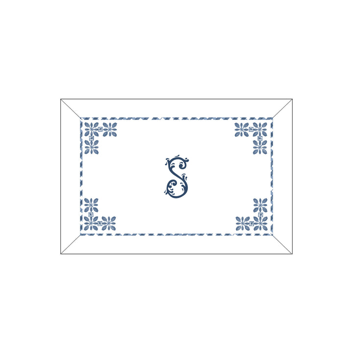 Seferî Flower Garden Boudoir Sham - Blue