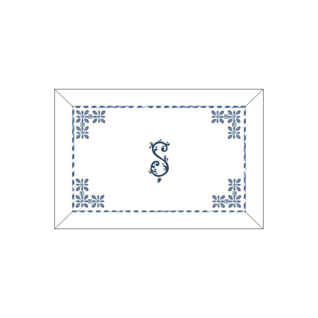 Seferî Flower Garden Boudoir Sham - Blue