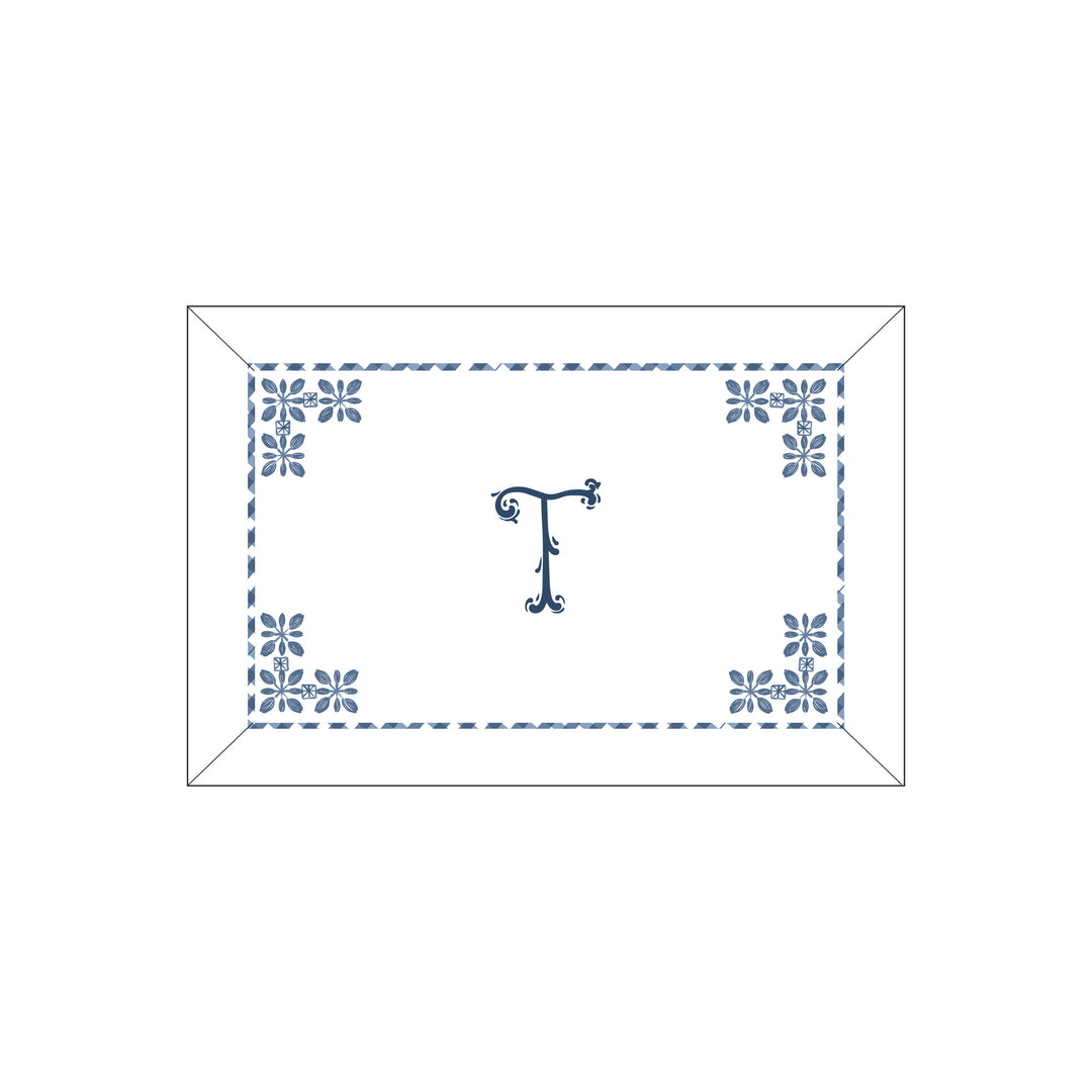 Seferî Flower Garden Boudoir Sham - Blue