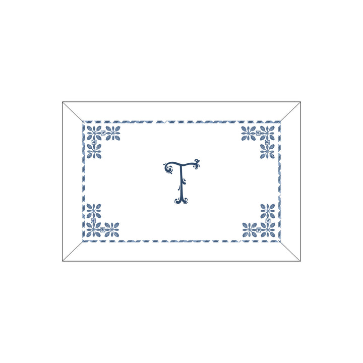 Seferî Flower Garden Boudoir Sham - Blue