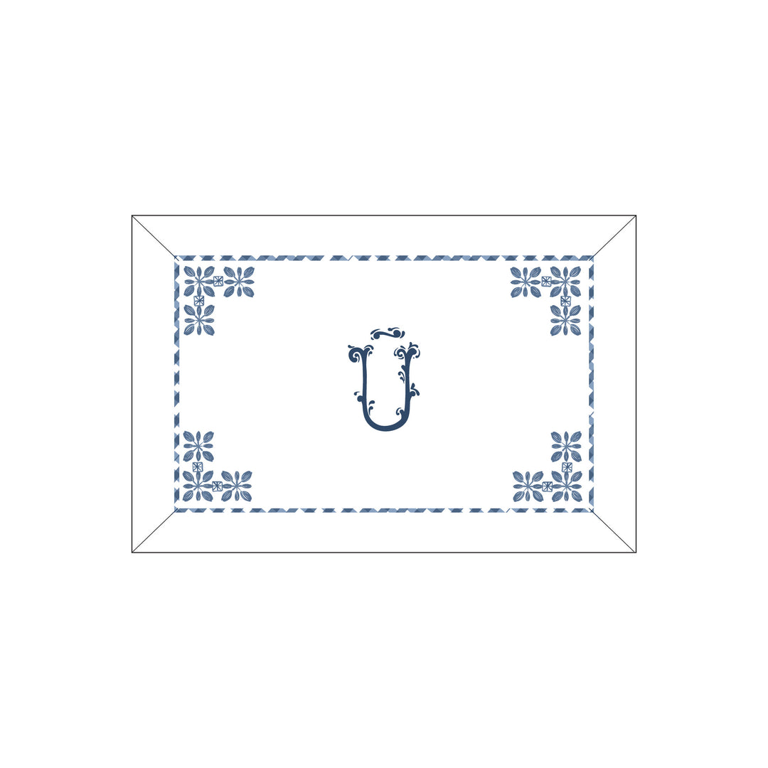 Seferî Flower Garden Boudoir Sham - Blue