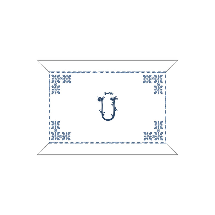 Seferî Flower Garden Boudoir Sham - Blue