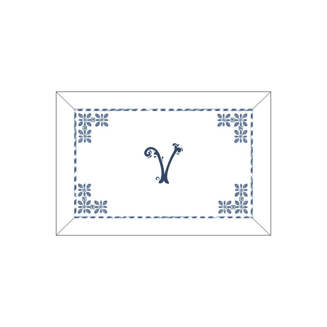 Seferî Flower Garden Boudoir Sham - Blue