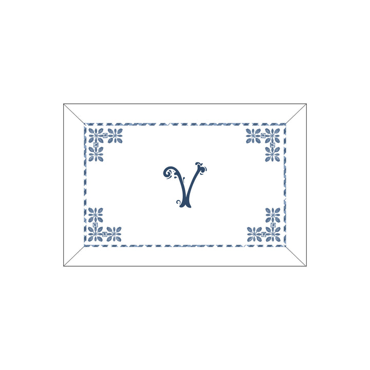 Seferî Flower Garden Boudoir Sham - Blue