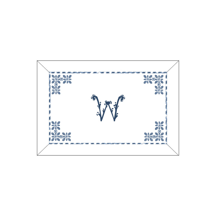 Seferî Flower Garden Boudoir Sham - Blue
