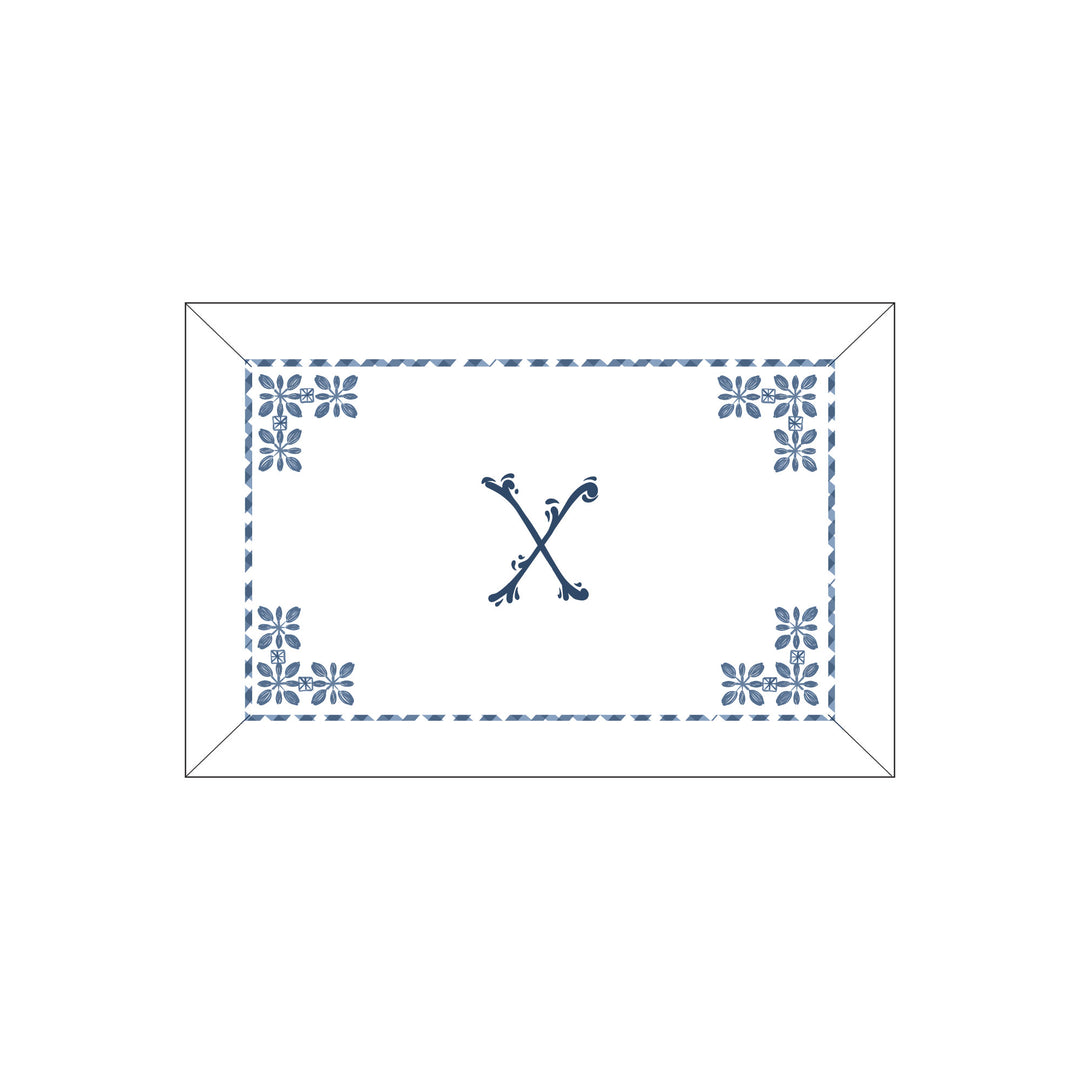 Seferî Flower Garden Boudoir Sham - Blue